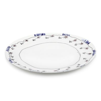 Midnight Flowers Starter Plate, Set of 2