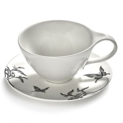 Unity Butterfly Ballet Cappuccino Cup with Saucer, Set of 2
