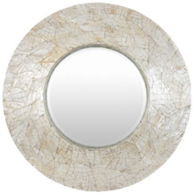Iridescent Round Mirror