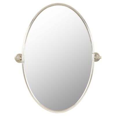 Burnish Oval Mirror