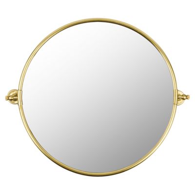 Burnish Round Mirror