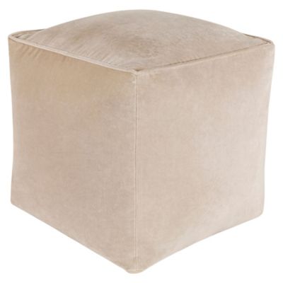 Cotton Velvet Pouf