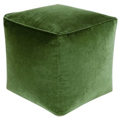 Cotton Velvet Pouf