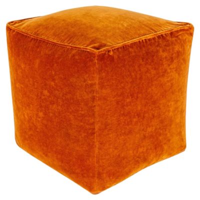 Cotton Velvet Pouf