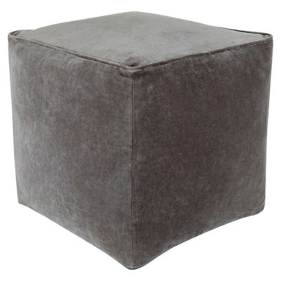 Cotton Velvet Pouf