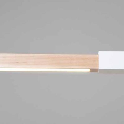 2 Foot Horizontal Wall Sconce (Wht/Maple/Standard)-OPEN BOX