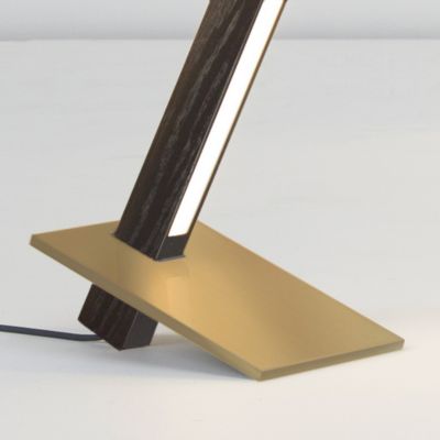 3 Foot Torch Table Lamp (Brass/Oak/2400K) - OPEN BOX RETURN