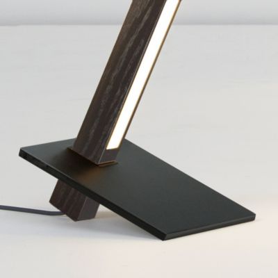 6 Foot Torch Floor Lamp (Oak|Matte Black) - OPEN BOX