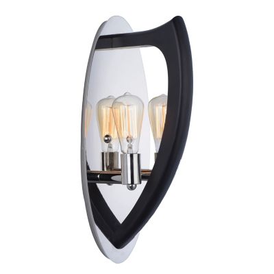 Studio M SM23800WEPN Crescendo 2-Light Wall Sconce in Wenge / Polished Nickel