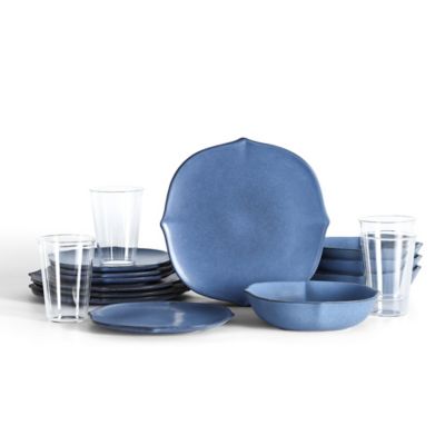Baskerville Dinnerware Set with Glassware