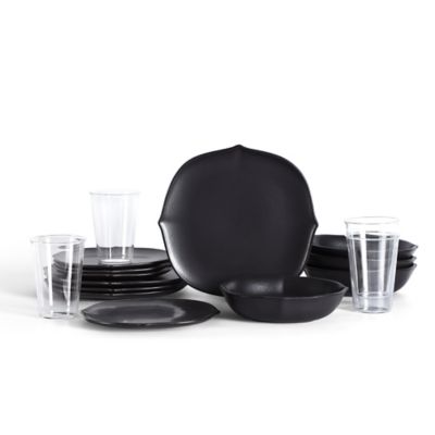 Baskerville Dinnerware Set with Glassware