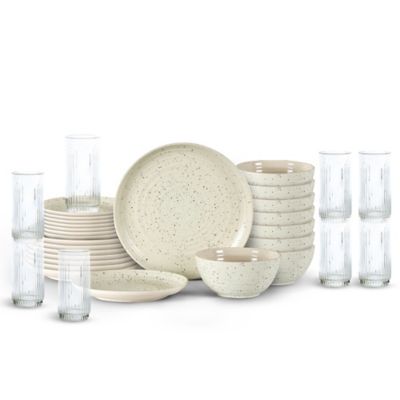 Dua Dinnerware Set with Glassware