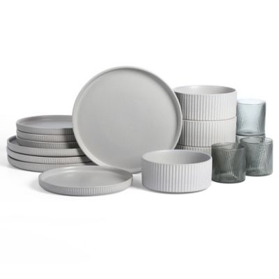 Haven Dinnerware Set with Glassware