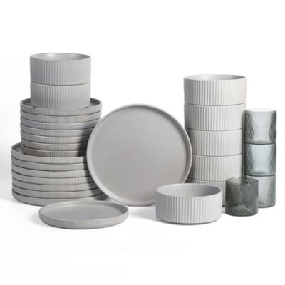 Haven Dinnerware Set with Glassware