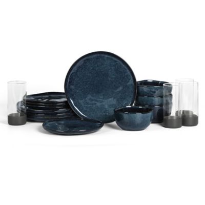 Mirella Dinnerware Set with Glassware