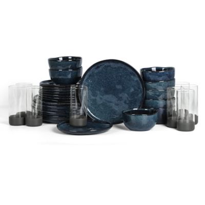 Mirella Dinnerware Set with Glassware