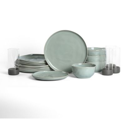Mirella Dinnerware Set with Glassware