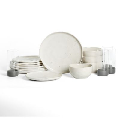 Mirella Dinnerware Set with Glassware