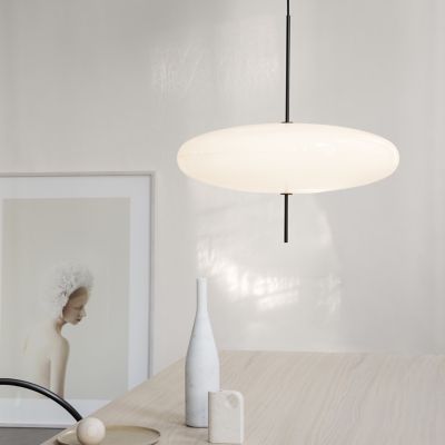 Shown in White with Black Cable finish, lit