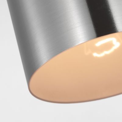 Shown in Brushed Steel finish, Detail view
