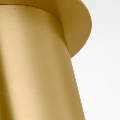 Shown in Satin Brass finish, Detail view