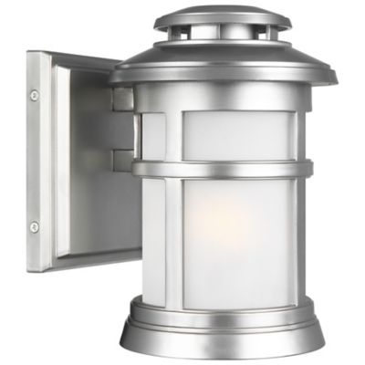 Newport Wall Sconce(Silver with Frosted Glass|9 In)-OPEN BOX