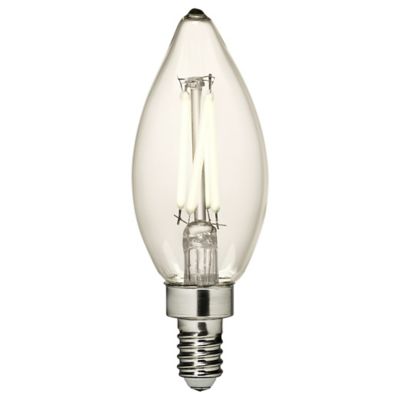 4W 120V C11 E12 2700K Clear LED Bulb