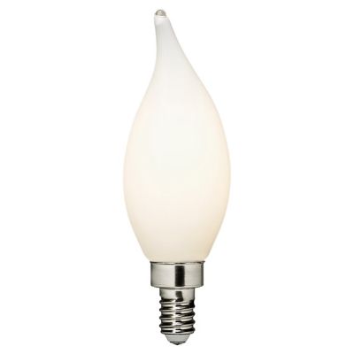 4W 120V CA11 E12 3000K Frosted LED Flame Tip Bulb