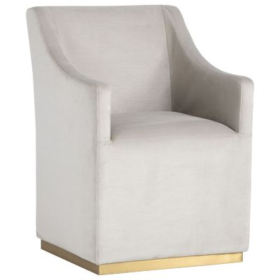 Zane Wheeled Dining Armchair