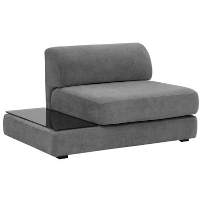 Harmony Modular Armless Chair with Shelf