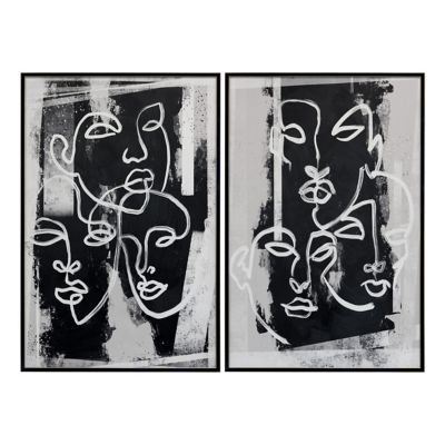Face to Face Wall Art, Set of 2