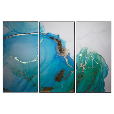 Blue Lagoon Framed Art, Set of 3