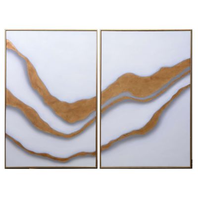 Gold Abyss Framed Art, Set Of 2