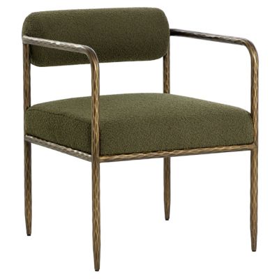 Ajani Dining Armchair (Copenhagen Olive) - OPEN BOX