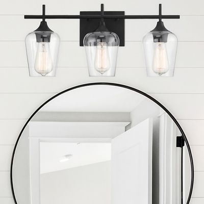 Shown in Black finish, 3 Light, in use
