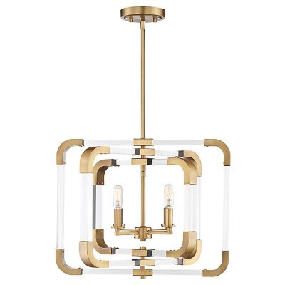 Rotterdam 4-Light Convertible Pendant/Semi-Flushmount