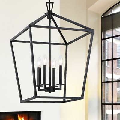 Shown in Classic Bronze finish, 4 Light, in use