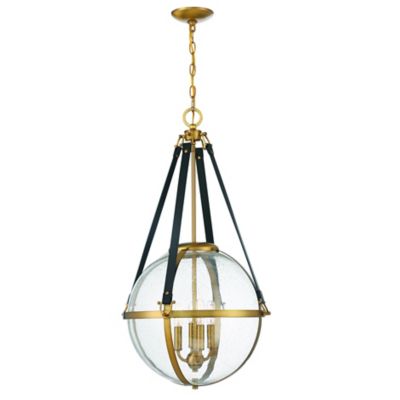 Shown in Warm Brass finish, Large size, lit