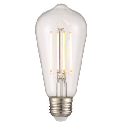 9W 120V E26 ST18 2700K Clear LED Bulb