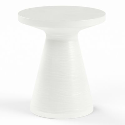 Bone Outdoor End Table