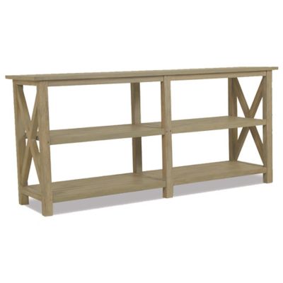 Coastal Teak Outdoor X Console Table
