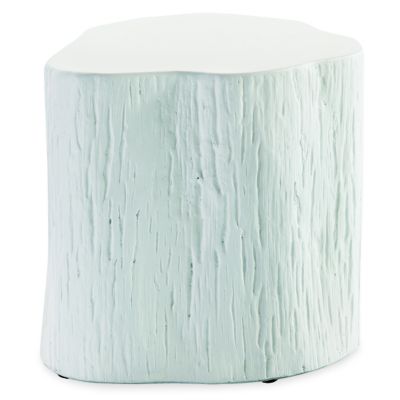 Tree Trunk Outdoor End Table