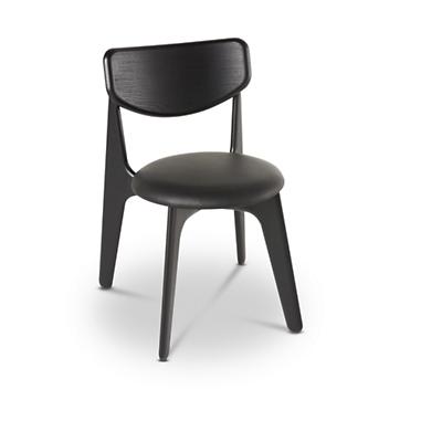 Slab Side Chair, Upholstered Seat