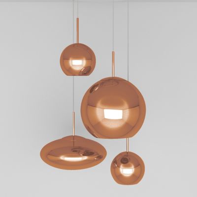 Copper Range Round Multi-Light Pendant