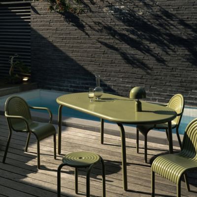 Shown in Moss finish, in use, lit