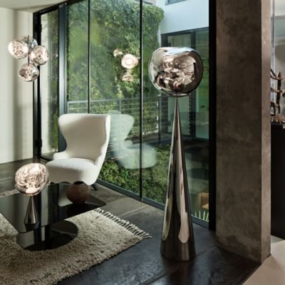 Shown in Silver finish, Silver Base finish, in use
