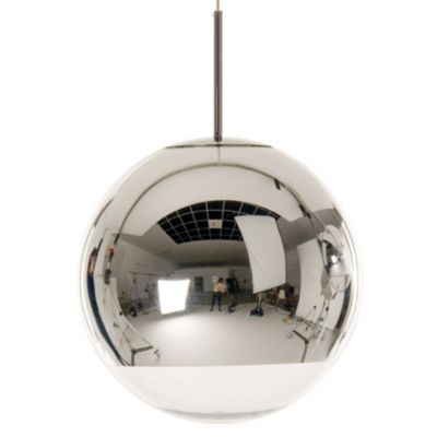 Mirror Ball Pendant Light (Chrome/19.7 In D)-OPEN BOX RETURN