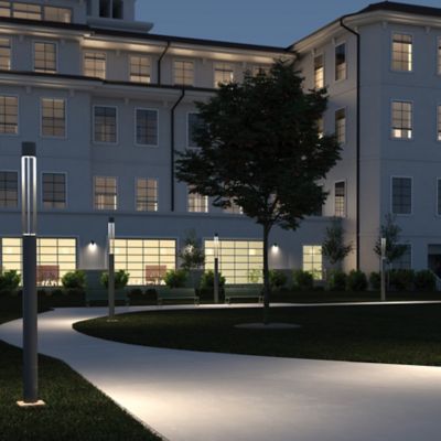 Turbo LED Light Column in Charcoal