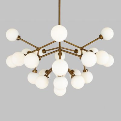 Visual Comfort Modern Sedona Contemporary Chandelier in Aged