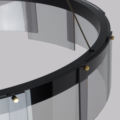 Stratos LED Chandelier by Tech Lighting at Lumens.com nickel frost diagram 